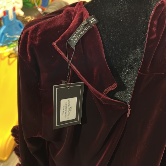 BRAND NEW Velvet Burgundy, dress size XXL/14 - Picture 4 of 4